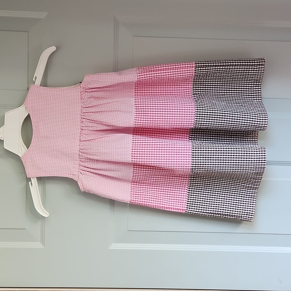 Rare, Too!, Girl's, Sz 4T, Pink & White +Br &White Gingham w 4 Appliques - Picture 8 of 10